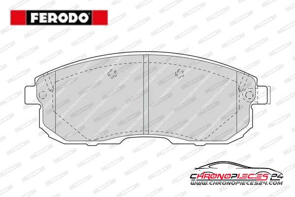 Achat de FERODO FDB1559 Kit de plaquettes de frein, frein à disque pas chères