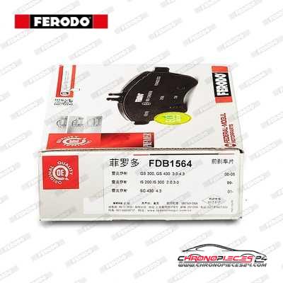 Achat de FERODO FDB1564 Kit de plaquettes de frein, frein à disque pas chères