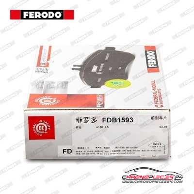 Achat de FERODO FDB1593 Kit de plaquettes de frein, frein à disque pas chères