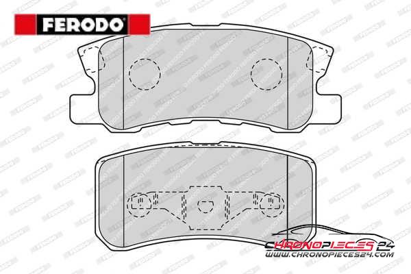 Achat de FERODO FDB1604 Kit de plaquettes de frein, frein à disque pas chères