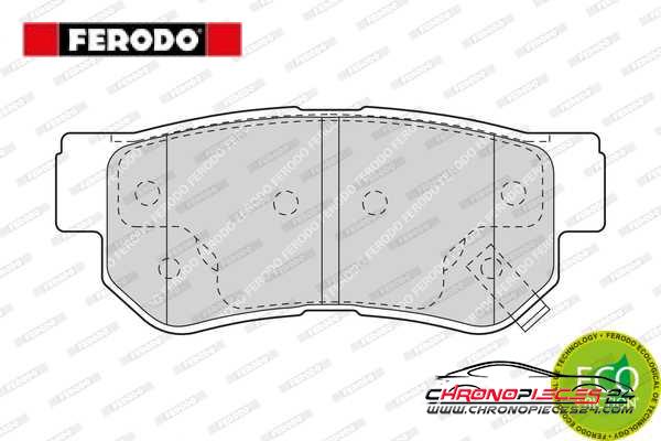 Achat de FERODO FDB1606 Kit de plaquettes de frein, frein à disque pas chères