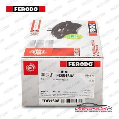 Achat de FERODO FDB1608 Kit de plaquettes de frein, frein à disque pas chères