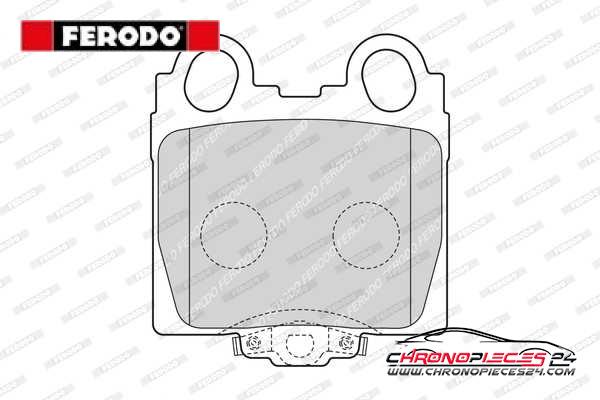 Achat de FERODO FDB1610 Kit de plaquettes de frein, frein à disque pas chères