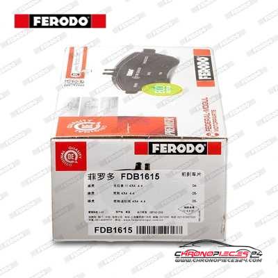 Achat de FERODO FDB1615 Kit de plaquettes de frein, frein à disque pas chères