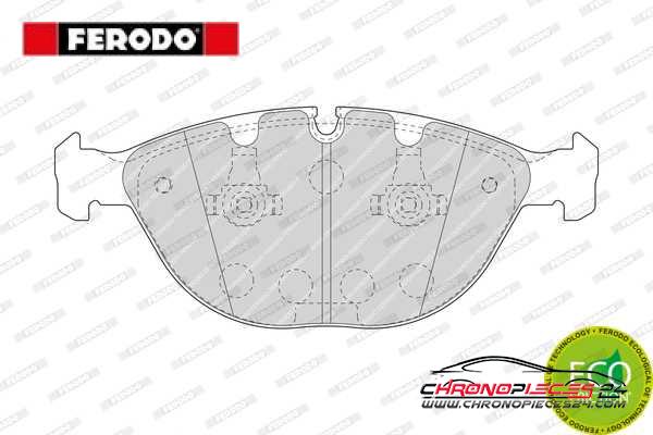 Achat de FERODO FDB1618 Kit de plaquettes de frein, frein à disque pas chères