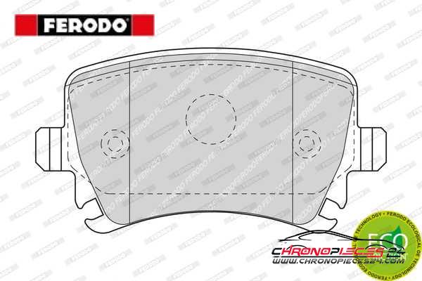 Achat de FERODO FDB1636 Kit de plaquettes de frein, frein à disque pas chères