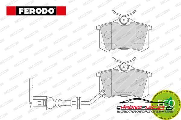 Achat de FERODO FDB1645 Kit de plaquettes de frein, frein à disque pas chères