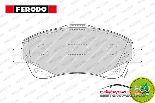 Achat de FERODO FDB1648 Kit de plaquettes de frein, frein à disque pas chères