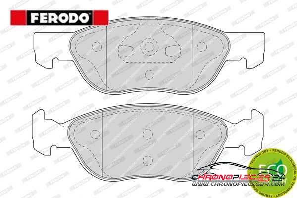 Achat de FERODO FDB1651 Kit de plaquettes de frein, frein à disque pas chères