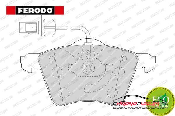 Achat de FERODO FDB1654 Kit de plaquettes de frein, frein à disque pas chères