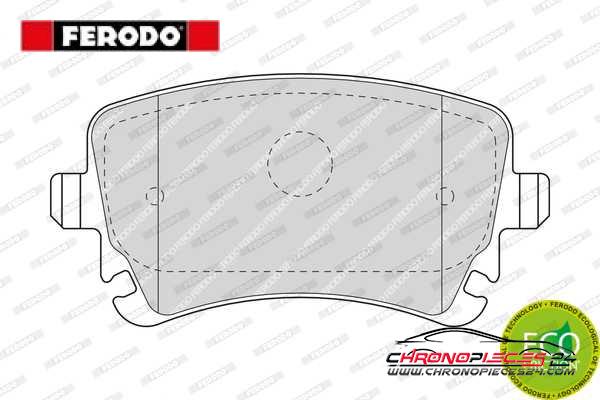 Achat de FERODO FDB1655 Kit de plaquettes de frein, frein à disque pas chères