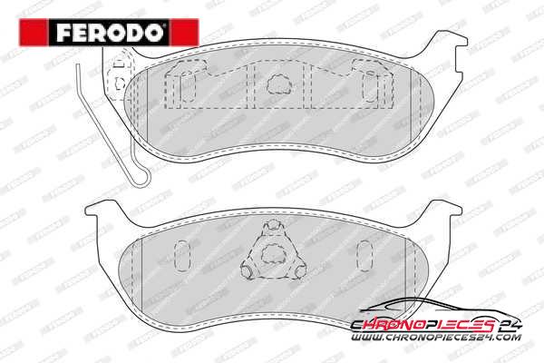 Achat de FERODO FDB1660 Kit de plaquettes de frein, frein à disque pas chères