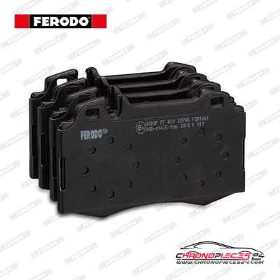 Achat de FERODO FDB1661 Kit de plaquettes de frein, frein à disque pas chères