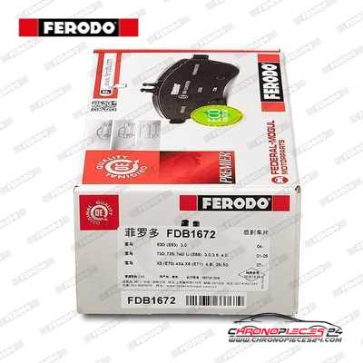 Achat de FERODO FDB1672 Kit de plaquettes de frein, frein à disque pas chères