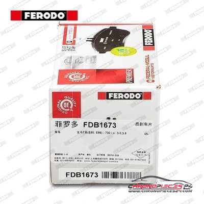 Achat de FERODO FDB1673 Kit de plaquettes de frein, frein à disque pas chères