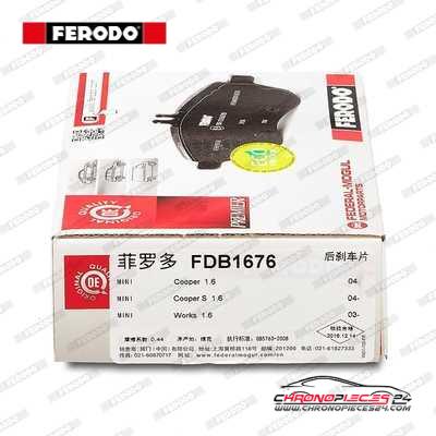 Achat de FERODO FDB1676 Kit de plaquettes de frein, frein à disque pas chères