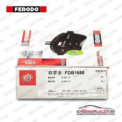 Achat de FERODO FDB1688 Kit de plaquettes de frein, frein à disque pas chères