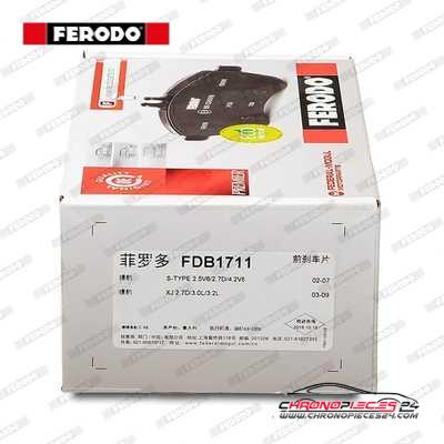 Achat de FERODO FDB1711 Kit de plaquettes de frein, frein à disque pas chères