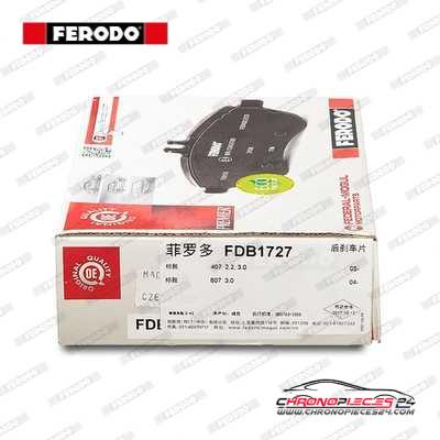 Achat de FERODO FDB1727 Kit de plaquettes de frein, frein à disque pas chères