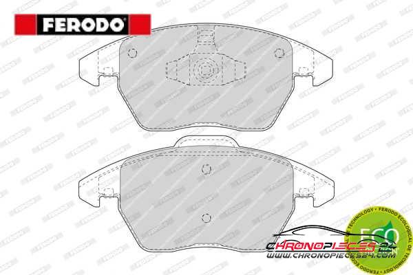 Achat de FERODO FDB1728 Kit de plaquettes de frein, frein à disque pas chères