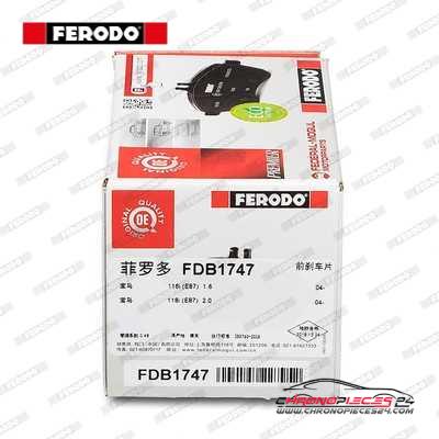 Achat de FERODO FDB1747 Kit de plaquettes de frein, frein à disque pas chères