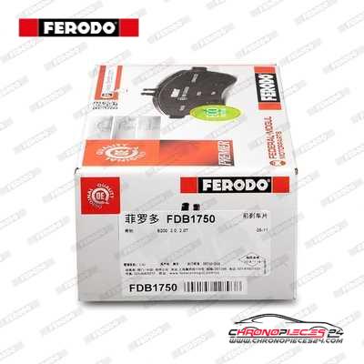 Achat de FERODO FDB1750 Kit de plaquettes de frein, frein à disque pas chères