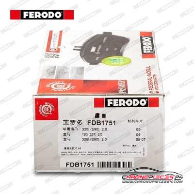 Achat de FERODO FDB1751 Kit de plaquettes de frein, frein à disque pas chères