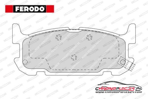 Achat de FERODO FDB1755 Kit de plaquettes de frein, frein à disque pas chères