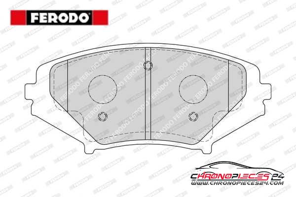 Achat de FERODO FDB1758 Kit de plaquettes de frein, frein à disque pas chères