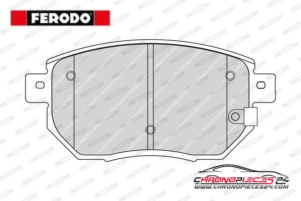 Achat de FERODO FDB1786 Kit de plaquettes de frein, frein à disque pas chères