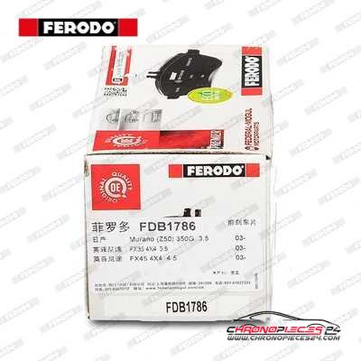 Achat de FERODO FDB1786 Kit de plaquettes de frein, frein à disque pas chères