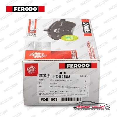 Achat de FERODO FDB1808 Kit de plaquettes de frein, frein à disque pas chères