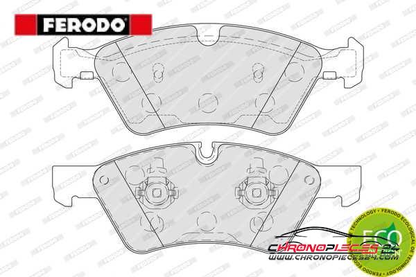 Achat de FERODO FDB1830 Kit de plaquettes de frein, frein à disque pas chères