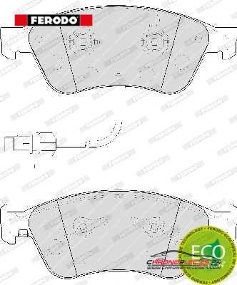 Achat de FERODO FDB1832 Kit de plaquettes de frein, frein à disque pas chères