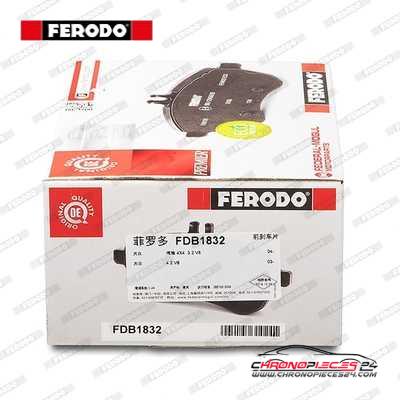 Achat de FERODO FDB1832 Kit de plaquettes de frein, frein à disque pas chères