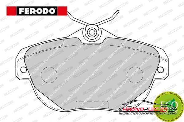 Achat de FERODO FDB1838 Kit de plaquettes de frein, frein à disque pas chères