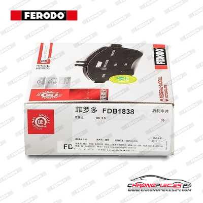 Achat de FERODO FDB1838 Kit de plaquettes de frein, frein à disque pas chères