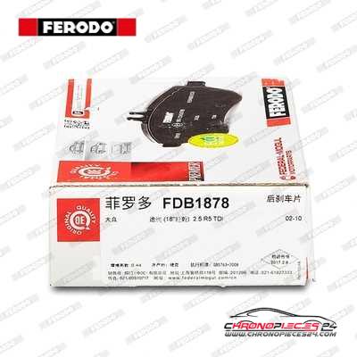 Achat de FERODO FDB1878 Kit de plaquettes de frein, frein à disque pas chères