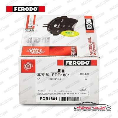 Achat de FERODO FDB1881 Kit de plaquettes de frein, frein à disque pas chères