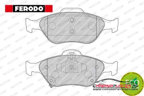 Achat de FERODO FDB1890 Kit de plaquettes de frein, frein à disque pas chères