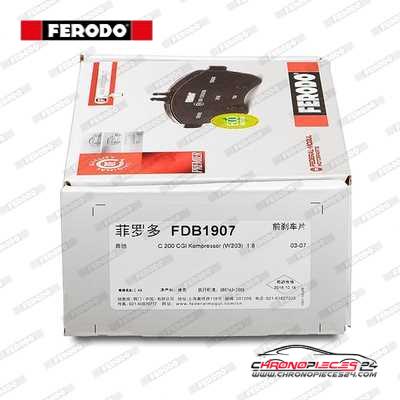 Achat de FERODO FDB1907 Kit de plaquettes de frein, frein à disque pas chères