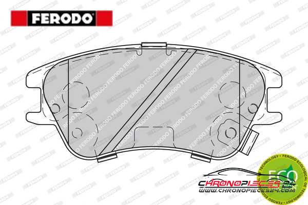 Achat de FERODO FDB1950 Kit de plaquettes de frein, frein à disque pas chères