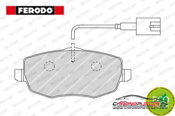 Achat de FERODO FDB1976 Kit de plaquettes de frein, frein à disque pas chères