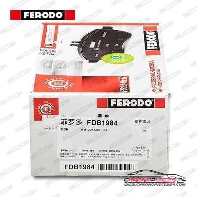 Achat de FERODO FDB1984 Kit de plaquettes de frein, frein à disque pas chères