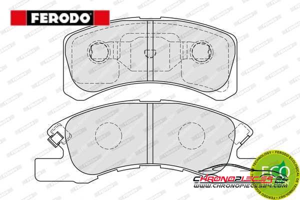 Achat de FERODO FDB1988 Kit de plaquettes de frein, frein à disque pas chères