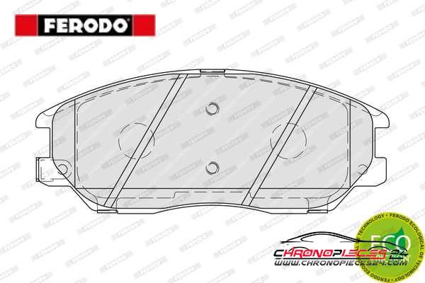 Achat de FERODO FDB1999 Kit de plaquettes de frein, frein à disque pas chères