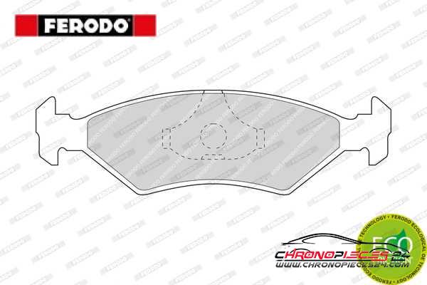 Achat de FERODO FDB206 Kit de plaquettes de frein, frein à disque pas chères