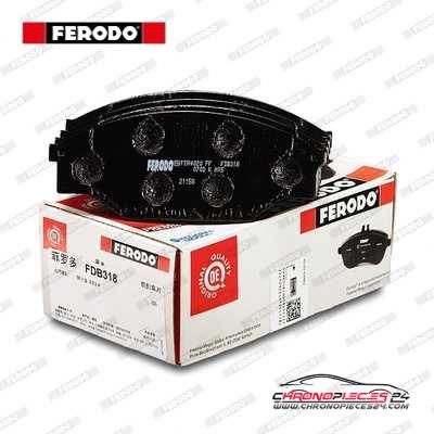 Achat de FERODO FDB318 Kit de plaquettes de frein, frein à disque pas chères