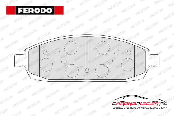 Achat de FERODO FDB4002 Kit de plaquettes de frein, frein à disque pas chères