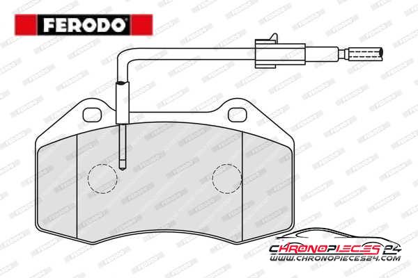 Achat de FERODO FDB4040 Kit de plaquettes de frein, frein à disque pas chères